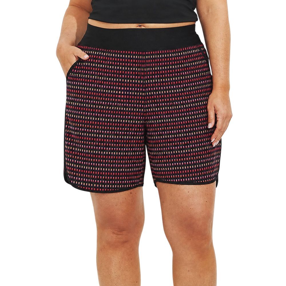 Lands End Sun Shade 9" Board Shorts Womens 16 XL with Liner UPF 50+ Swim Short